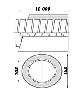 Potrubie kruhové ohybné s izoláciou Ø 100mm X 10m